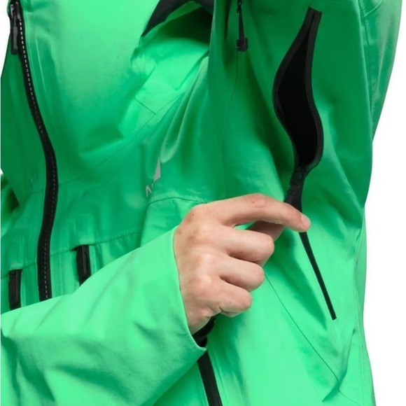 Men’s The North Face Vibrant Green Outdoor Jacket NWOT - Picture 2 of 10